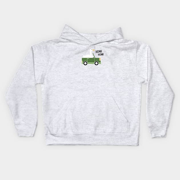 Honk Kids Hoodie by HandsOffMyDinosaur